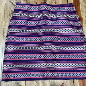 Loft lined Mini petite zip back skirt